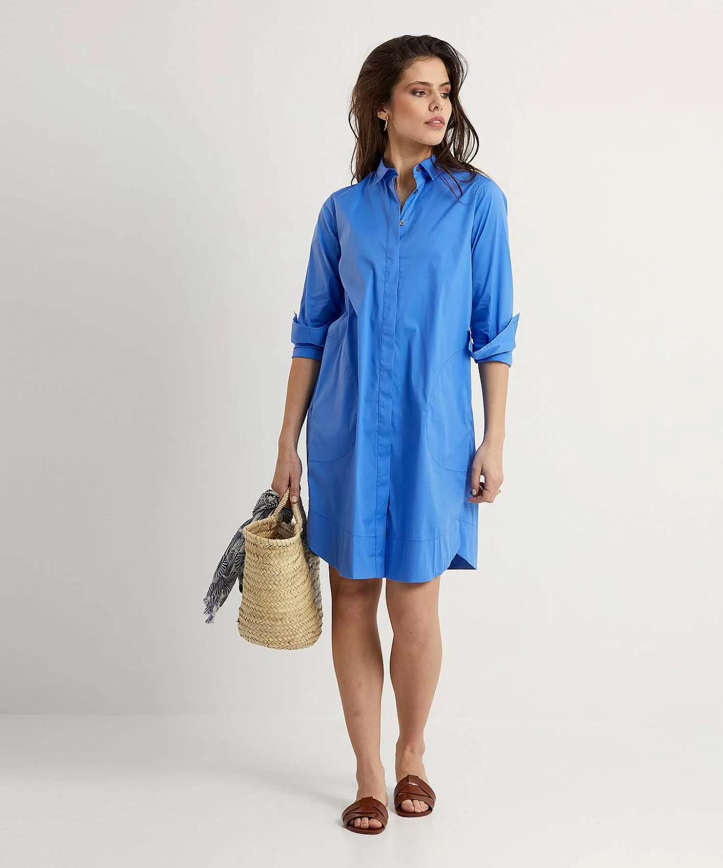 0039_italy_poplin_blousejurk_gracia_4.webp 0039 ITALY Poplin Blousejurk Gracia Outlet