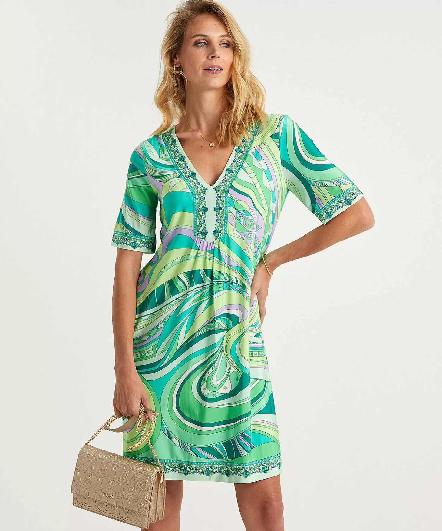 Ana Alcazar Slinky Jurk Multicolor Shop