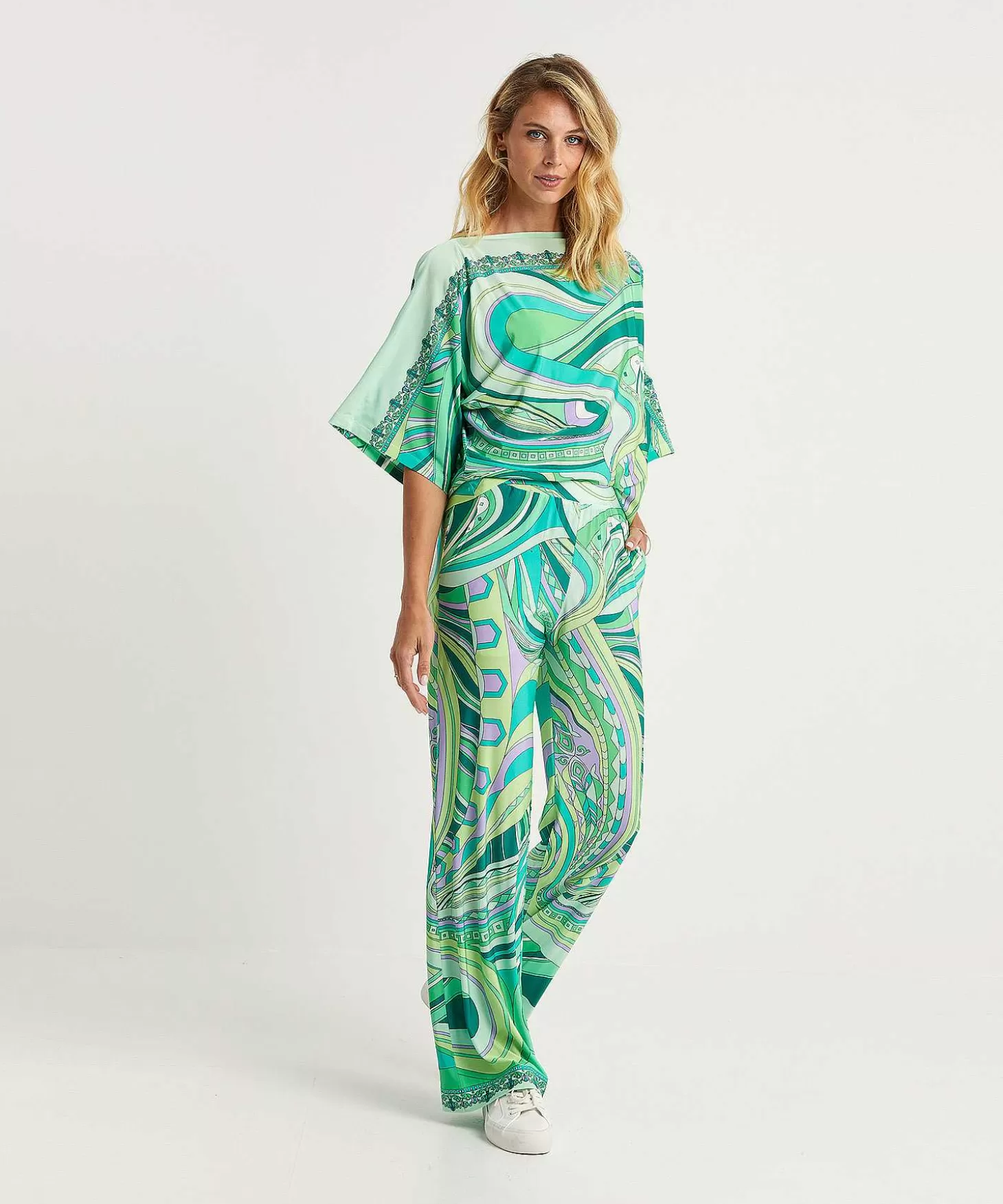 Ana Alcazar Slinky Palazzo Broek Multicolor Cheap