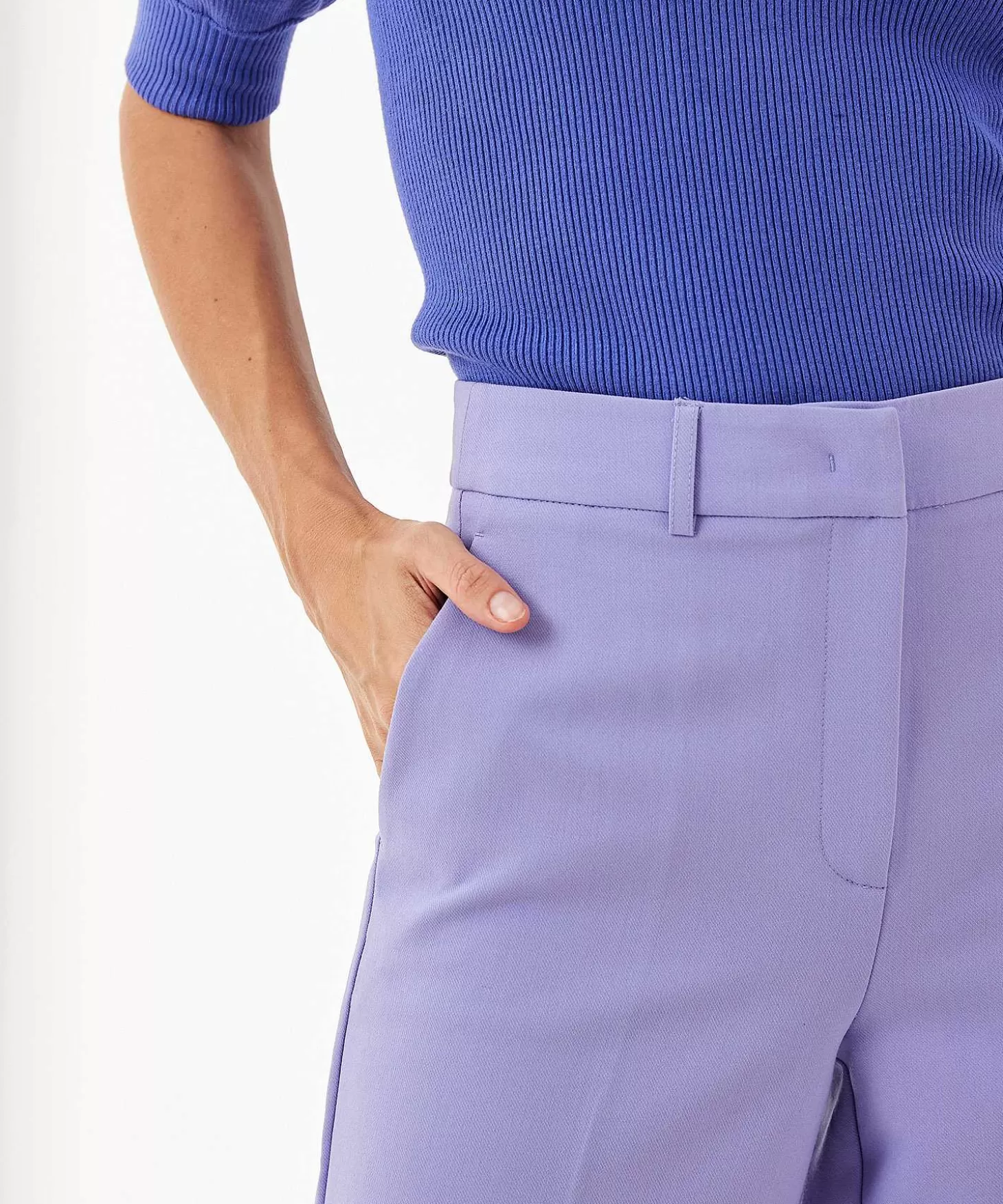 BEAUMONT APPAREL Beaumont Straight Leg Broek Crepe Jane Fashion