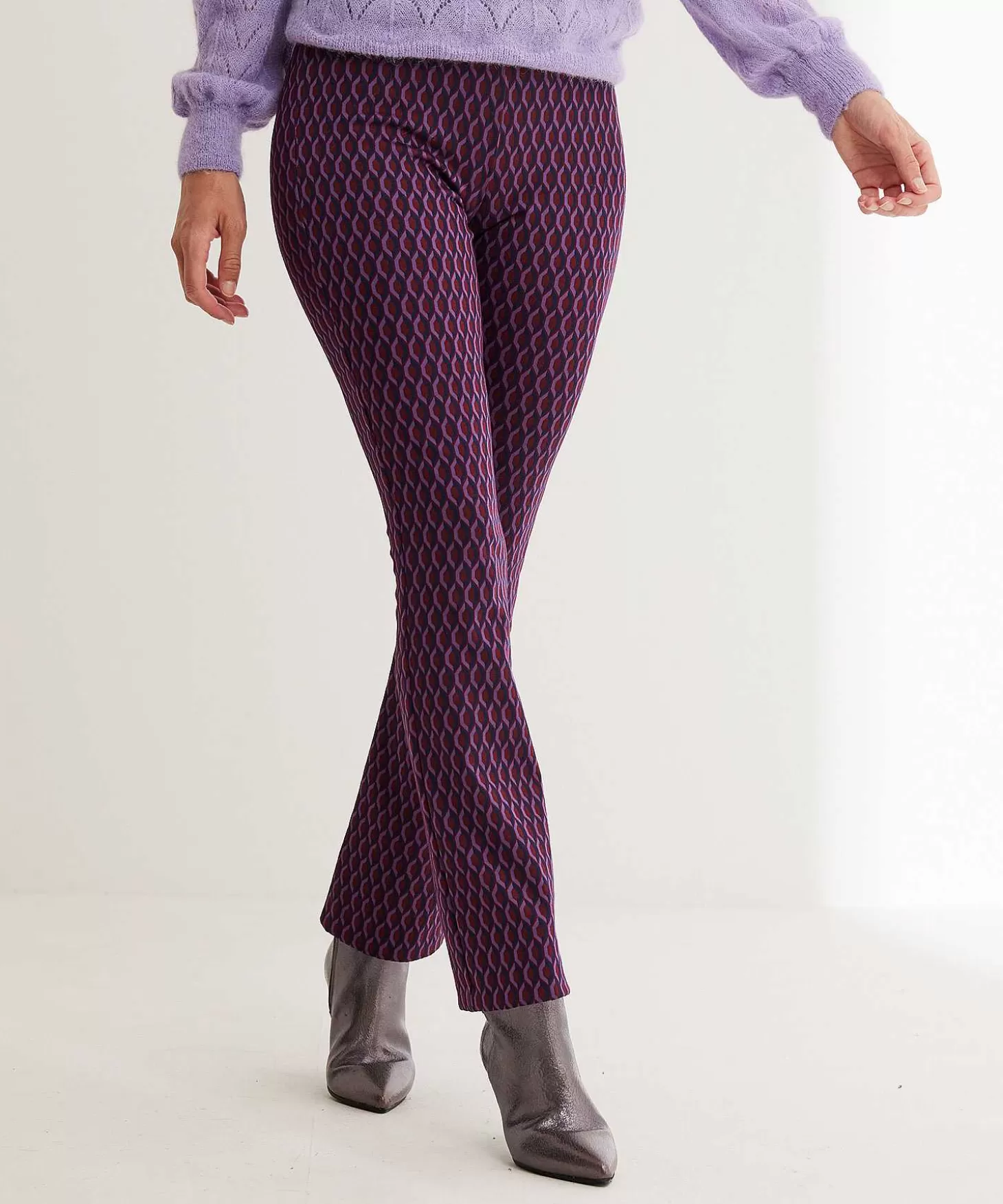 brax_bootcut_broek_retroprint_malou_1.webp Brax Bootcut Broek Retroprint Malou Fashion