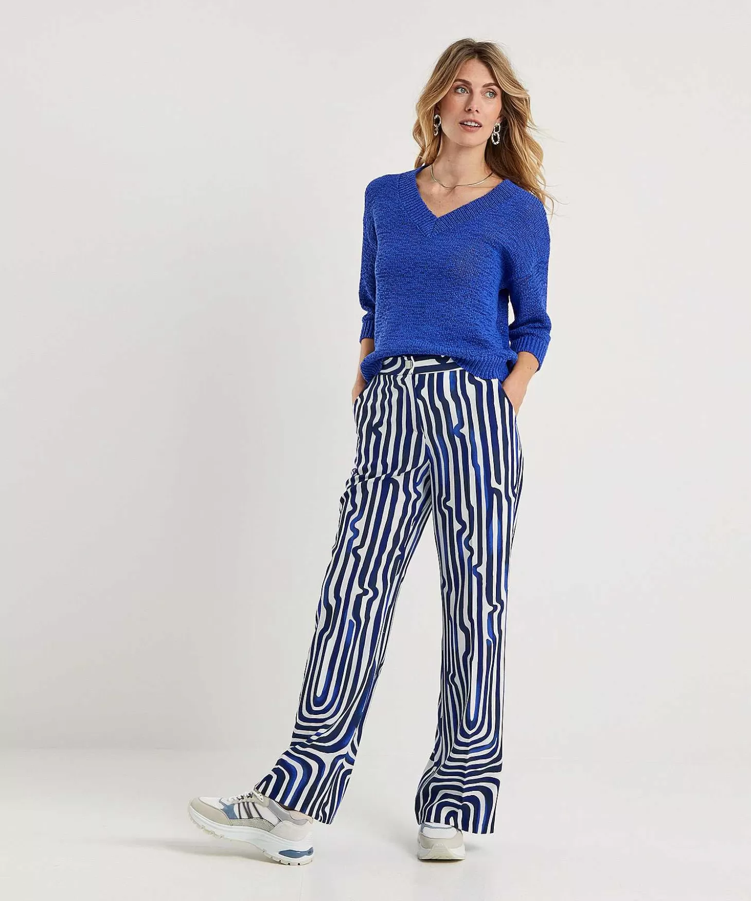 caroline_biss_palazzo_broek_fancy_stripe_4.webp Caroline Biss Palazzo Broek Fancy Stripe Sale