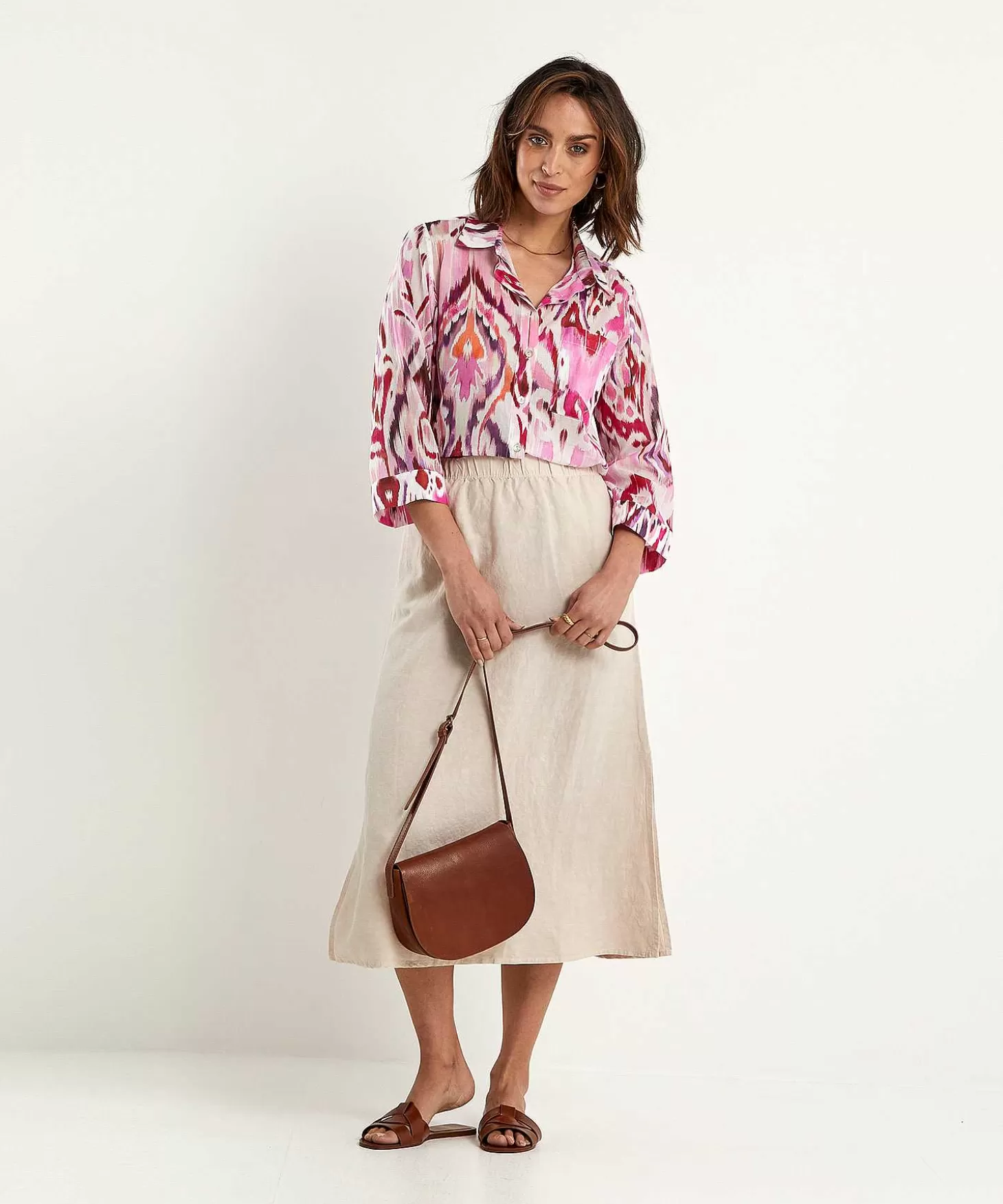 cotton_voile_blouse_ikat_multicolor_4.webp * Cotton Voile Blouse Ikat Multicolor Flash Sale