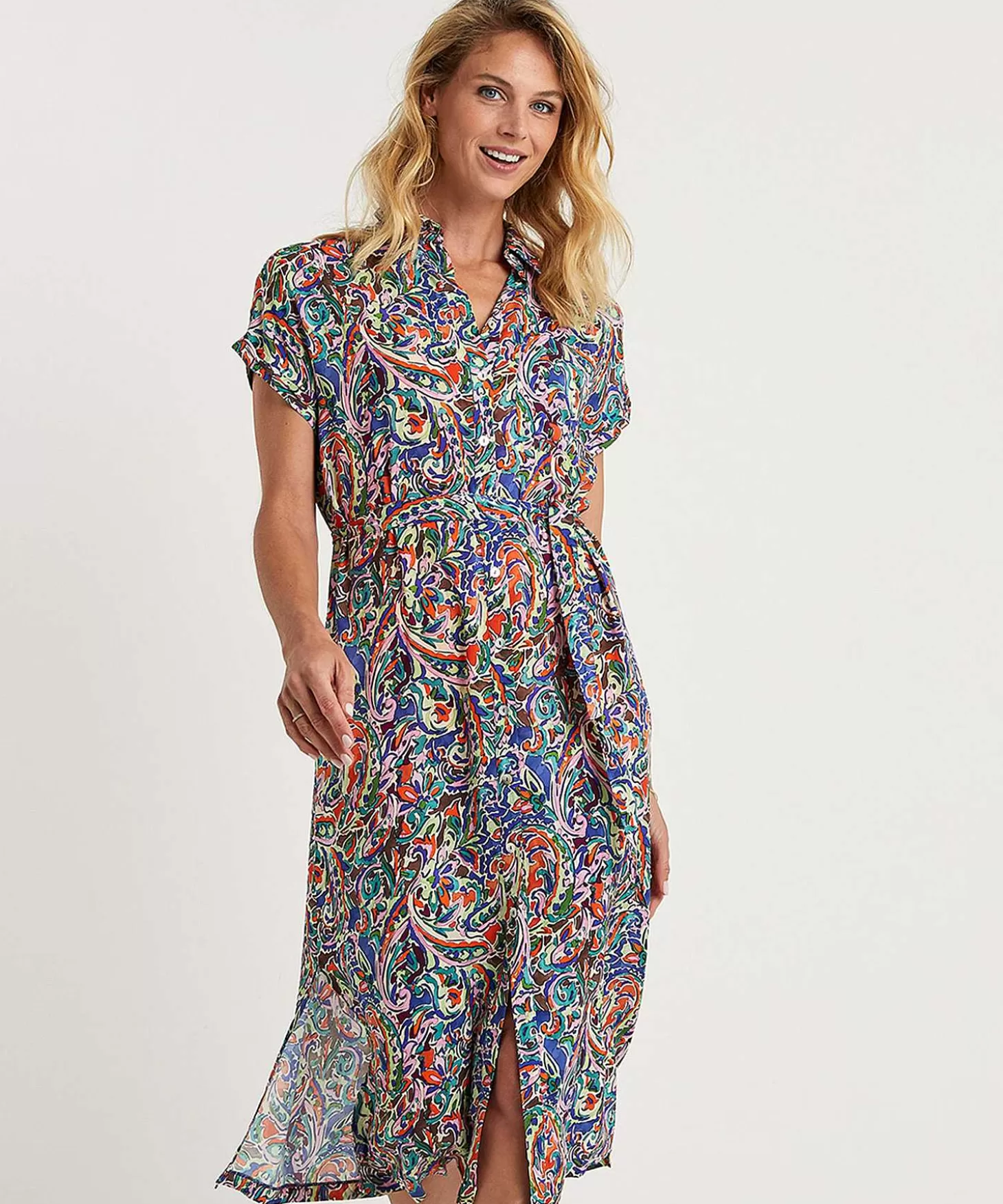 giulia_e_tu_doorknoopjurk_multi_paisley_1.webp GIULIA E TU Doorknoopjurk Multi Paisley Fashion