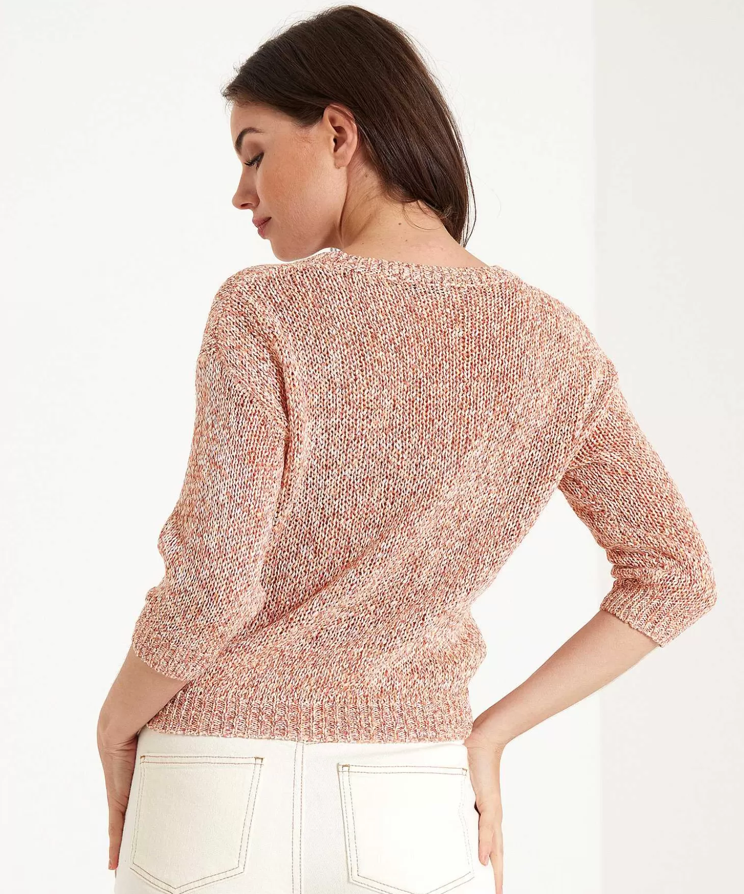 giulia_e_tu_gemeleerd_truitje_lintgaren_3.webp GIULIA E TU Gemeleerd Truitje Lintgaren Fashion