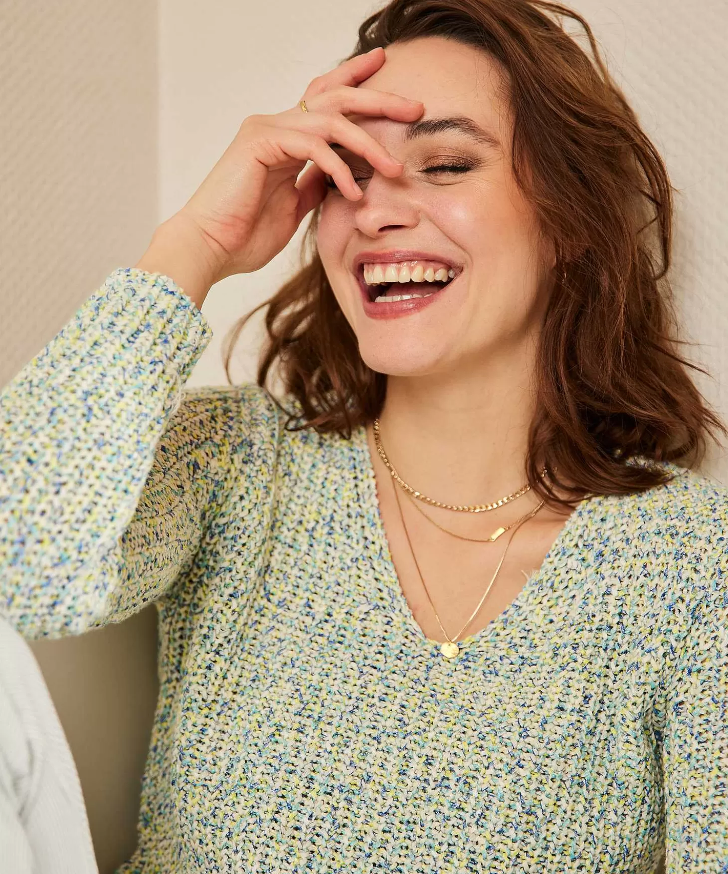 GIULIA E TU Lintgaren Trui Multicolor Clearance