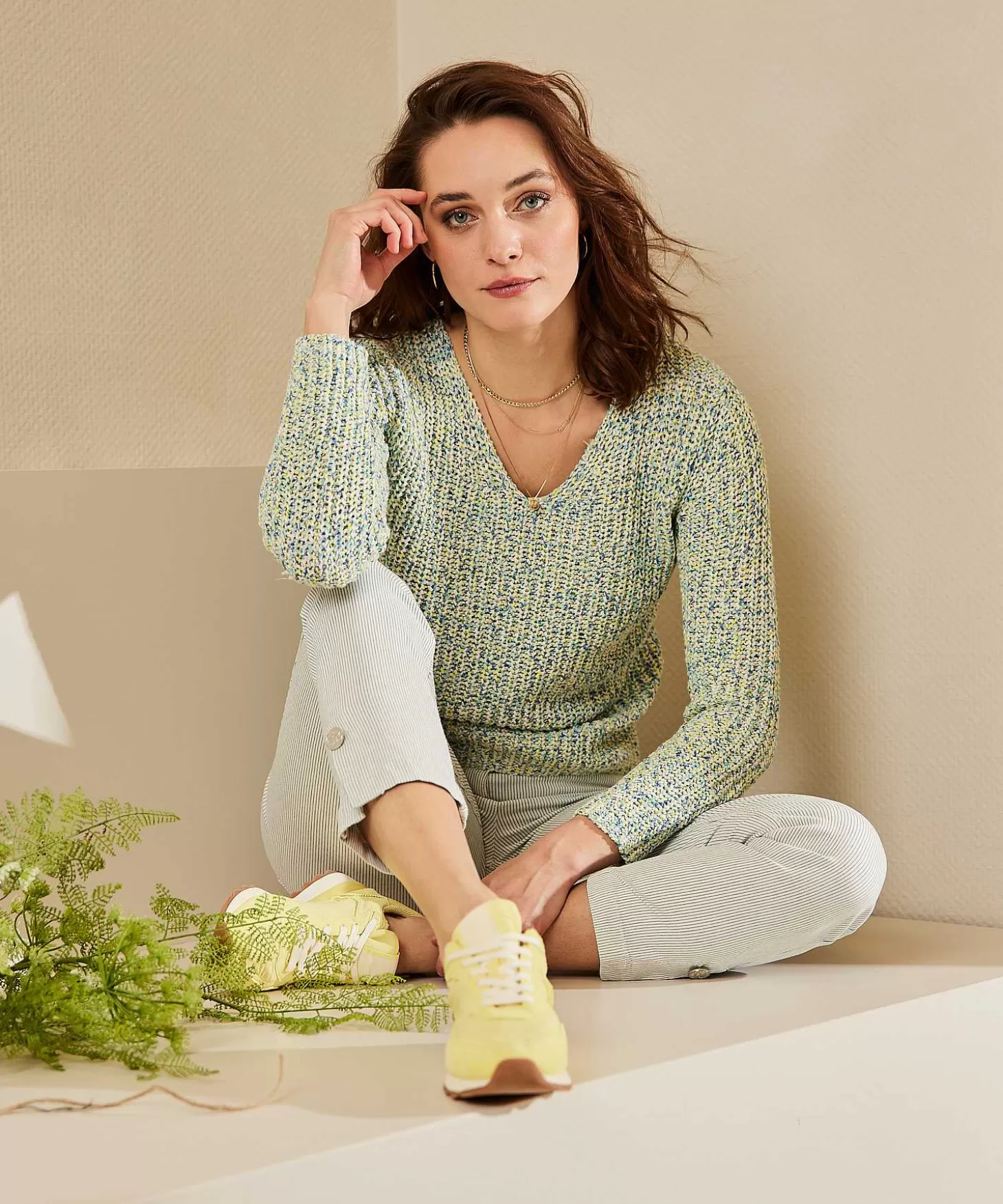 GIULIA E TU Lintgaren Trui Multicolor Clearance