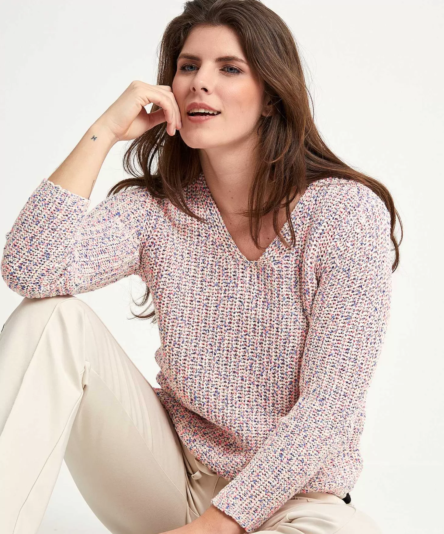 giulia_e_tu_lintgaren_trui_multicolor_5.webp GIULIA E TU Lintgaren Trui Multicolor Cheap