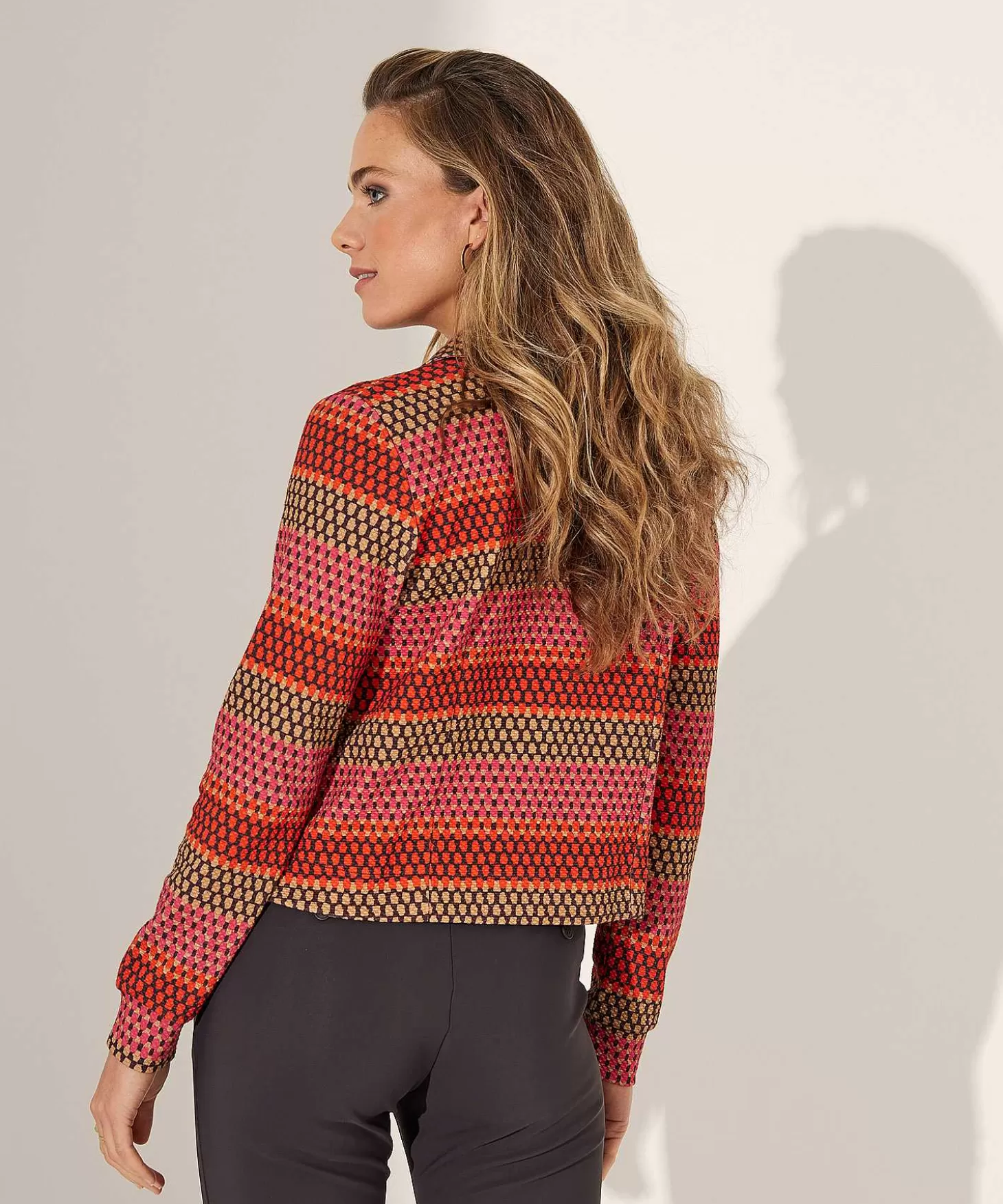 KYRA Multicolor Structuur Jasje Leona Store