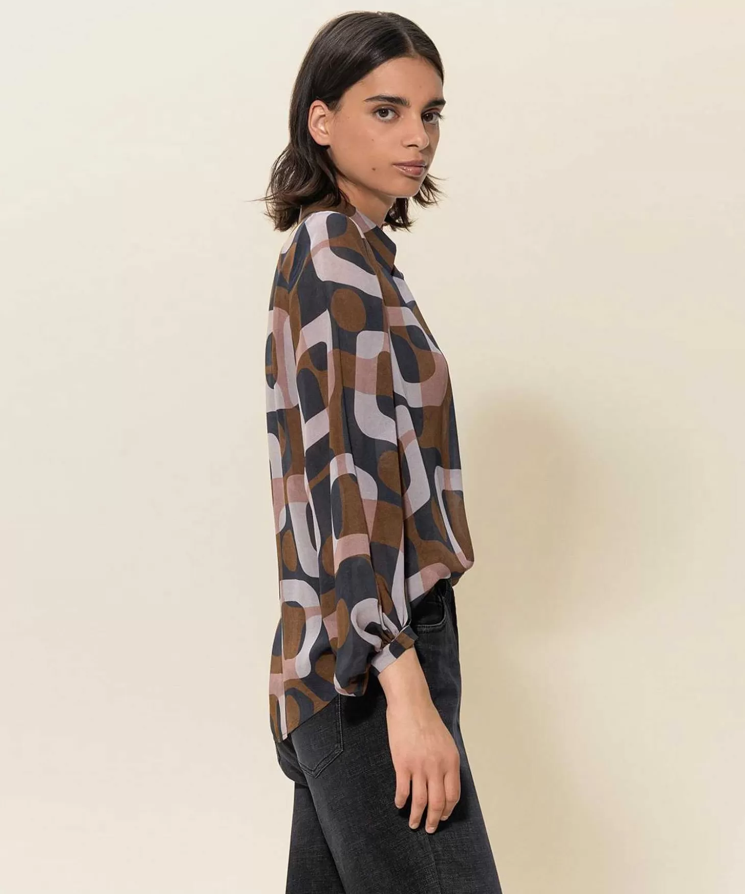 luisa_cerano_blouse_grafische_print_4.webp Luisa Cerano Blouse Grafische Print Flash Sale
