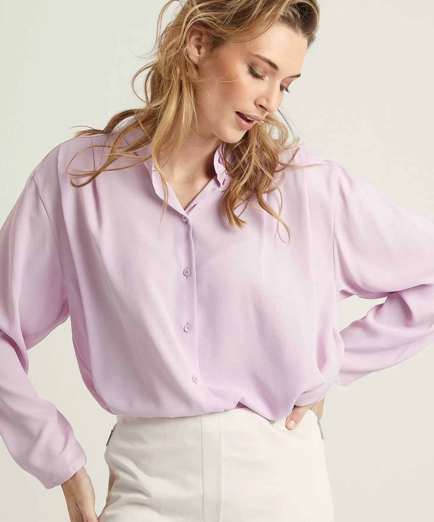 Luisa Cerano Blouse Met Zijde Cheap