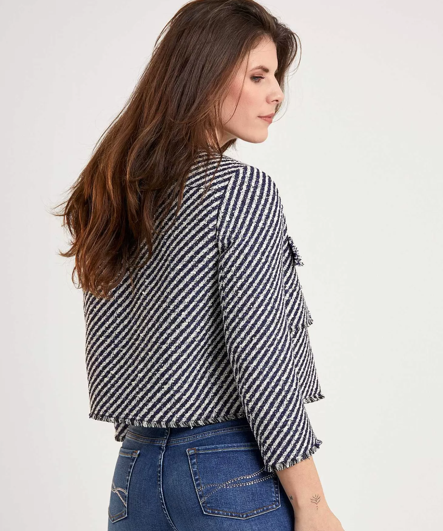 luisa_cerano_tweed_blazer_strepen_3.webp Luisa Cerano Tweed Blazer Strepen Online