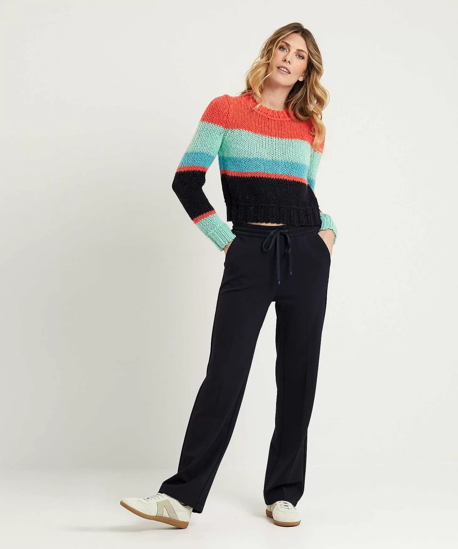 Marc Cain Collections Marc Cain Korte Colorblock Trui New