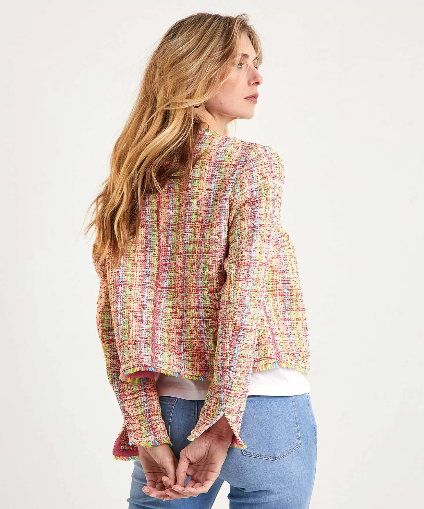 marc_cain_multicolor_boucle_vest_jasje_3.webp Marc Cain Collections Marc Cain Multicolor Boucle Vest Jasje Fashion