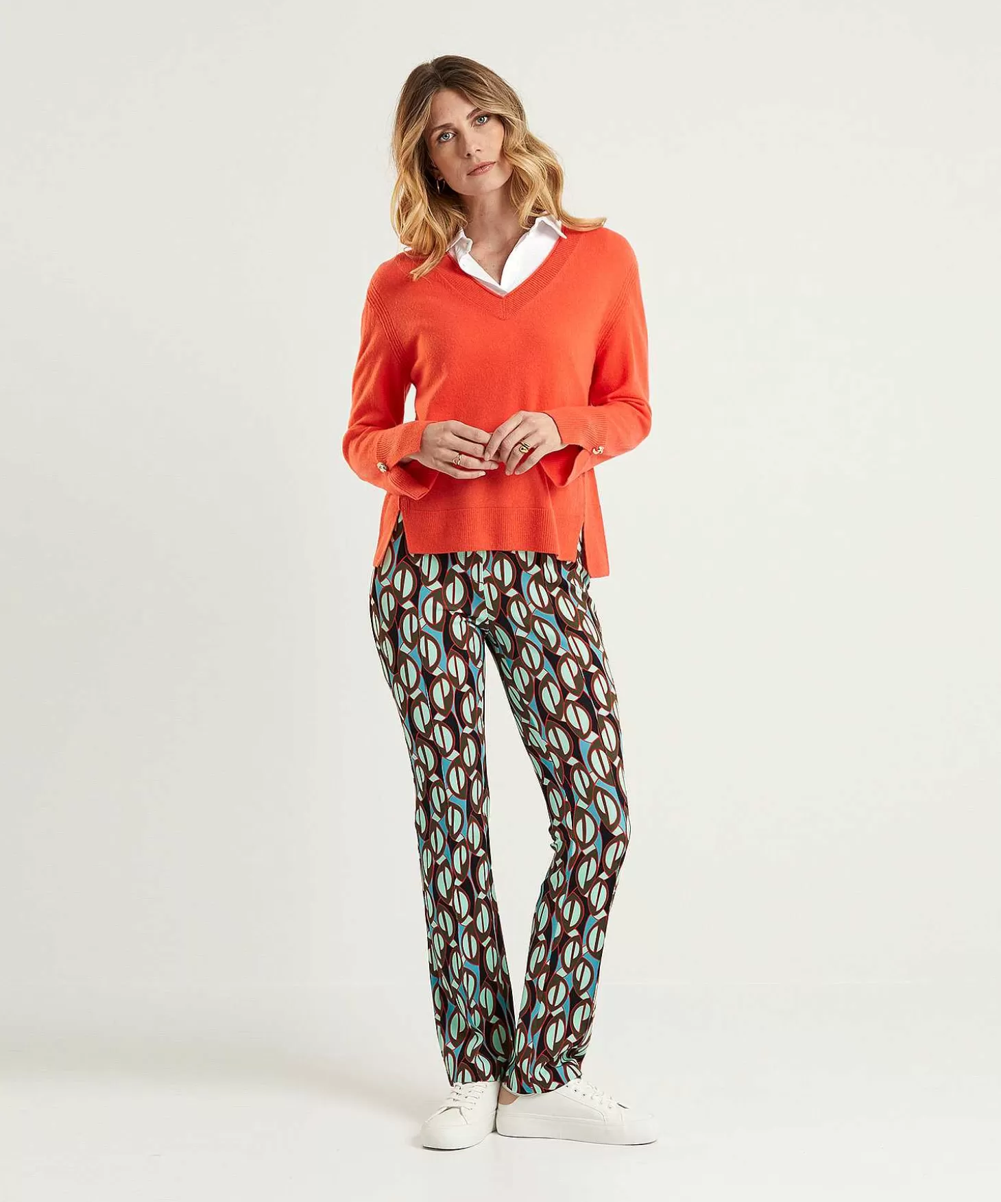 Marc Cain Collections Marc Cain Scuba Broek Multicolor Frederica Hot