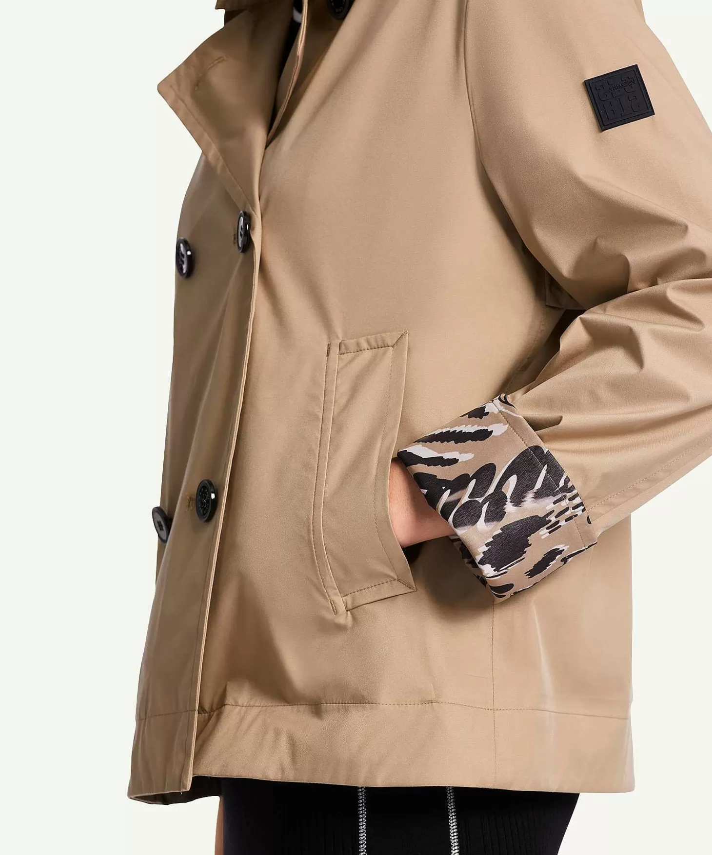 Marc Cain Sports Kort Jack Double-Breasted Met Vissershoedje Best