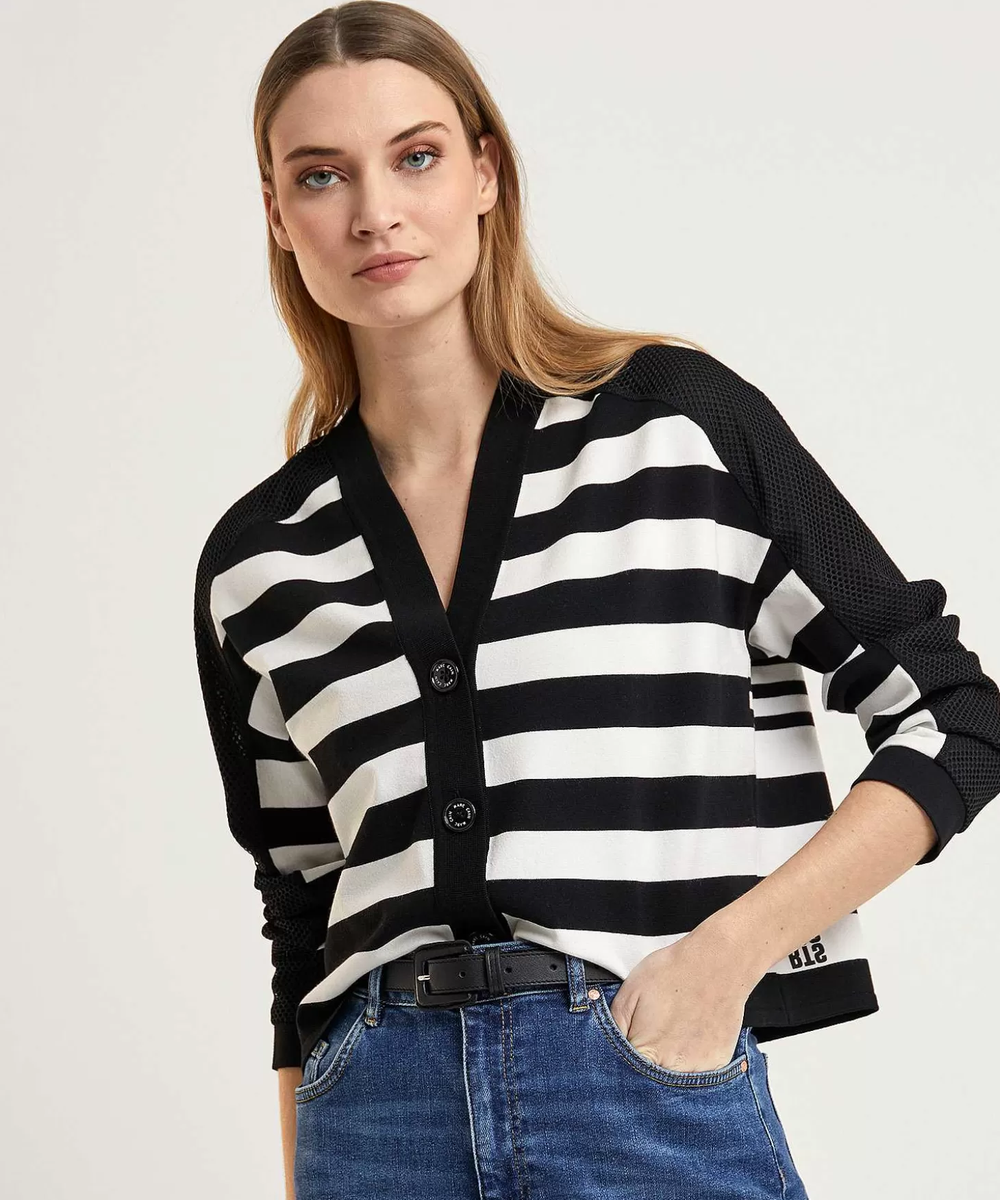 marc_cain_sports_oversized_vest_strepen_1.webp Marc Cain Sports Oversized Vest Strepen Cheap