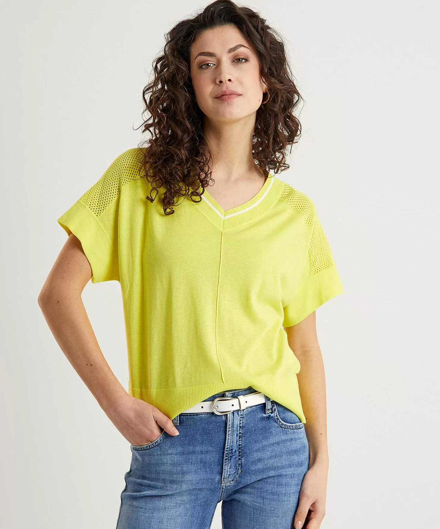 marc_cain_sports_truitje_met_netstof_1.webp Marc Cain Sports Truitje Met Netstof Hot