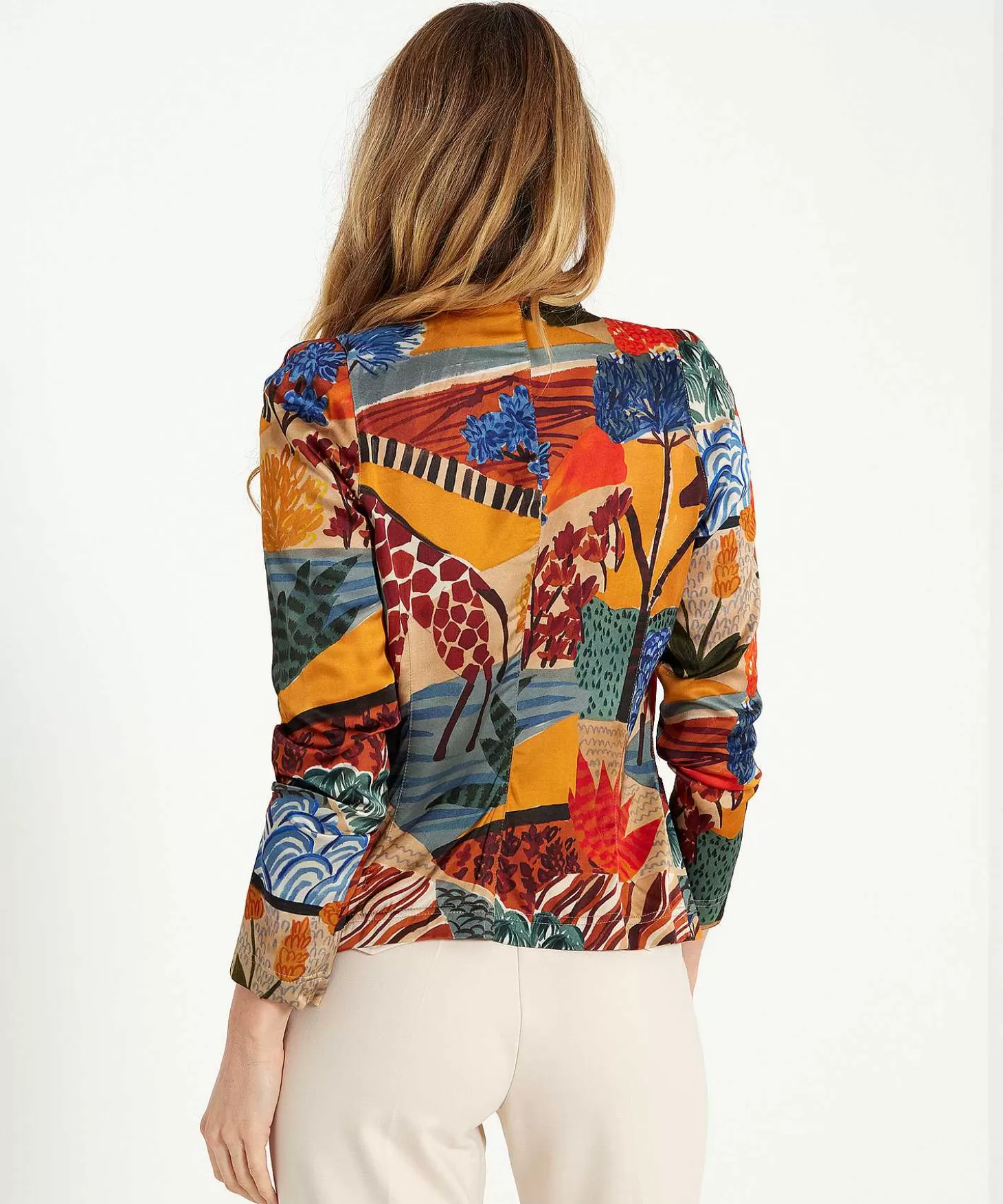 ml_collections_blazer_satijn_fancy_animal_3.webp ML Collections Blazer Satijn Fancy Animal Sale