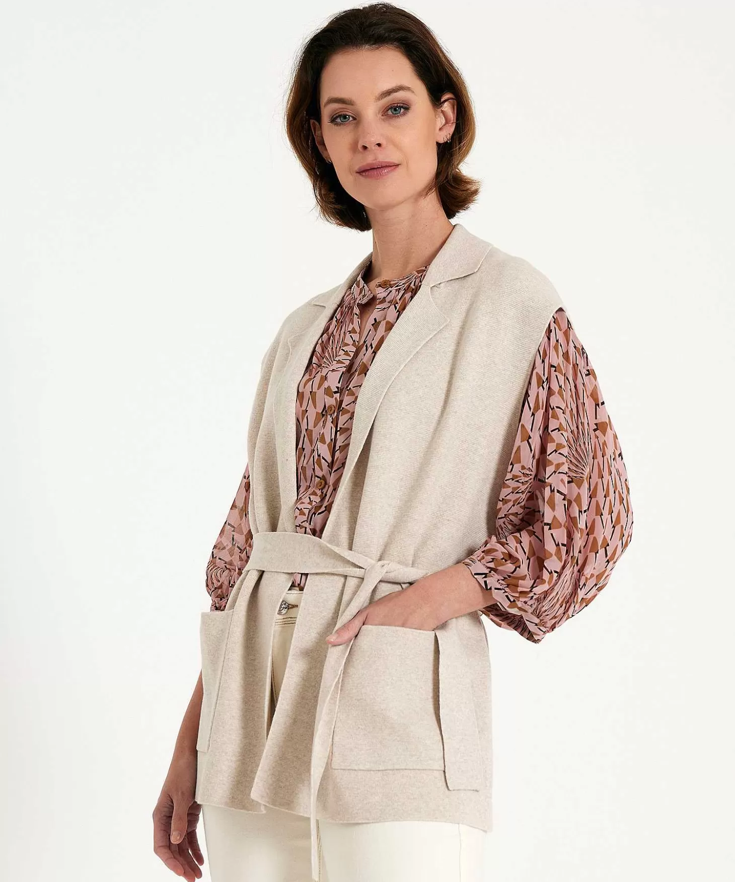 oui_mouwloos_vest_puntaknit_1.webp OUI Mouwloos Vest Puntaknit Cheap