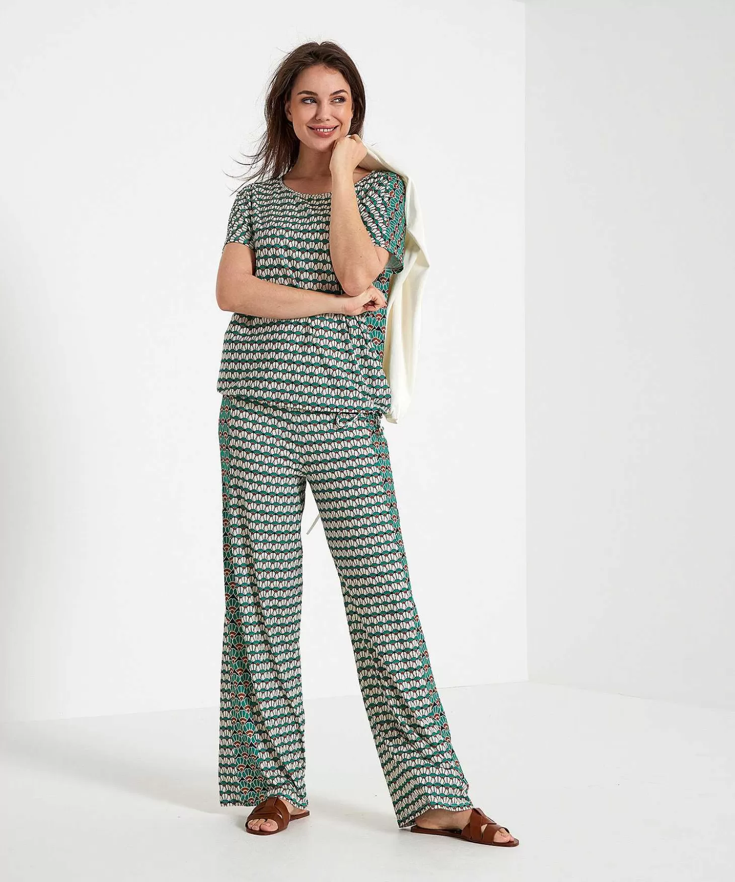 oui_slinky_shirt_retroprint_aansnoerkoordje_4.webp OUI Slinky Shirt Retroprint Aansnoerkoordje Clearance